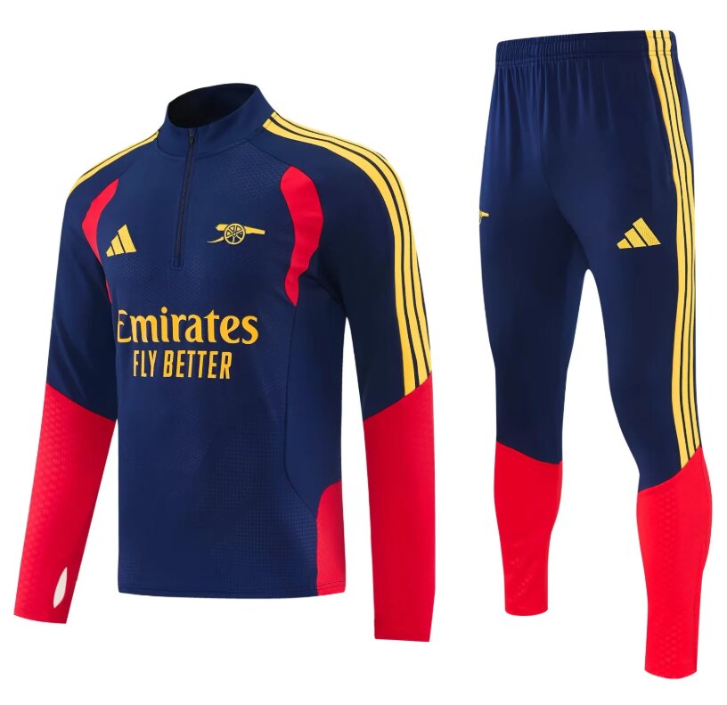 AAA Quality Arsenal 26/27 Tracksuit - Dark Blue/Red